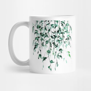 green ivy on the wall Mug